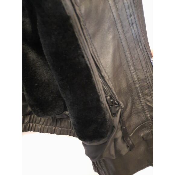 Oscar Piel XXL Mens Heavy Leather Jacket lined button complete brand new zipper - Picture 4 of 9
